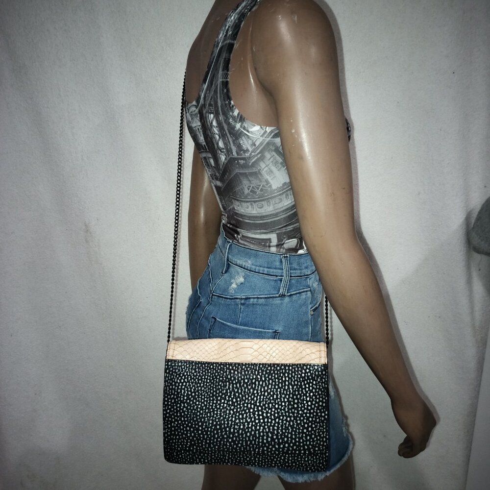 Loeffler Randall Python Emboss Crossbody Leather … - image 3